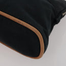 HERMES Hand Bag Canvas 2 Set Black Navy Auth fm5415-15