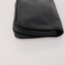 LOEWE Clutch Bag Leather 2 Set Black Auth fm5416-11