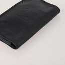 LOEWE Clutch Bag Leather 2 Set Black Auth fm5416-12