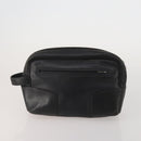 LOEWE Clutch Bag Leather 2 Set Black Auth fm5416-3