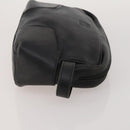 LOEWE Clutch Bag Leather 2 Set Black Auth fm5416-4