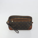 LOUIS VUITTON Monogram Marly Dragonne GM Clutch Bag 2 Set M51825 LV Auth fm5417-2