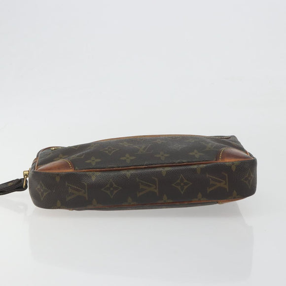 LOUIS VUITTON Monogram Marly Dragonne GM Clutch Bag 2 Set M51825 LV Auth fm5417