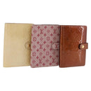 LOUIS VUITTON Vernis Monogram Mini Agenda PM Day Planner Cover 3 Set Auth fm5421-1