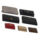 PRADA Wallet Leather 7 Set Red Black beige Auth fm5422-1