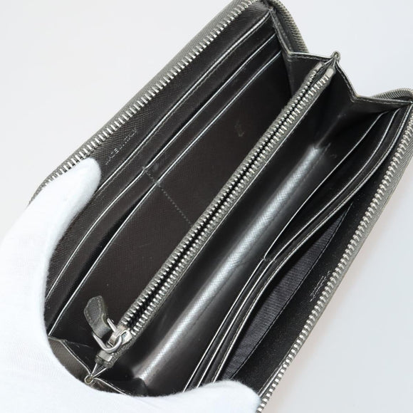 PRADA Wallet Leather 7 Set Red Black beige Auth fm5422