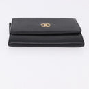 CHANEL Cambon Line Wallet Leather Caviar Skin 5 Set Black CC Auth fm5423-10