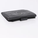 CHANEL Cambon Line Wallet Leather Caviar Skin 5 Set Black CC Auth fm5423-20