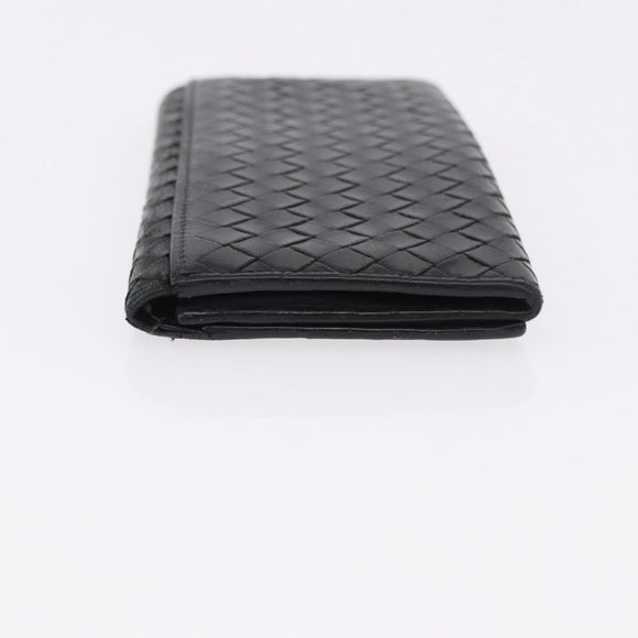 BOTTEGAVENETA INTRECCIATO Wallet Leather 4 Set Pink Brown black Auth fm5424