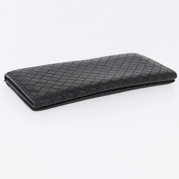 BOTTEGAVENETA INTRECCIATO Wallet Leather 4 Set Pink Brown black Auth fm5424