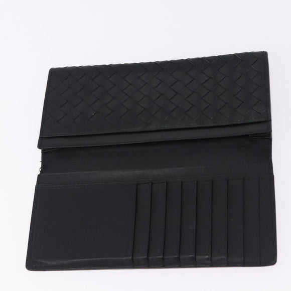 BOTTEGAVENETA INTRECCIATO Wallet Leather 4 Set Pink Brown black Auth fm5424
