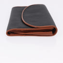BOTTEGAVENETA INTRECCIATO Wallet Leather 4 Set Pink Brown black Auth fm5424-18