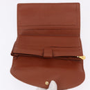 BOTTEGAVENETA INTRECCIATO Wallet Leather 4 Set Pink Brown black Auth fm5424-21