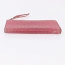 BOTTEGAVENETA INTRECCIATO Wallet Leather 4 Set Pink Brown black Auth fm5424-6
