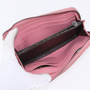 BOTTEGAVENETA INTRECCIATO Wallet Leather 4 Set Pink Brown black Auth fm5424-8