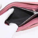 BOTTEGAVENETA INTRECCIATO Wallet Leather 4 Set Pink Brown black Auth fm5424-9