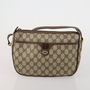 GUCCI GG Supreme WebSherry Line Sherry Line Bag PVC 2 Set Beige Navy Auth fm5425-10
