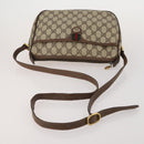 GUCCI GG Supreme WebSherry Line Sherry Line Bag PVC 2 Set Beige Navy Auth fm5425-13