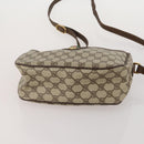 GUCCI GG Supreme WebSherry Line Sherry Line Bag PVC 2 Set Beige Navy Auth fm5425-15