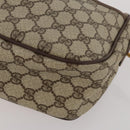 GUCCI GG Supreme WebSherry Line Sherry Line Bag PVC 2 Set Beige Navy Auth fm5425-16