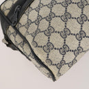GUCCI GG Supreme WebSherry Line Sherry Line Bag PVC 2 Set Beige Navy Auth fm5425-8