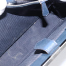 FENDI 2 JOURS Hand Bag Leather 2way Navy Silver Auth fm5429A-26