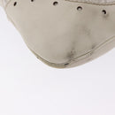 GUCCI GG Canvas Guccissima Shoulder Bag Leather White Gold 145781 Auth fm5430-12