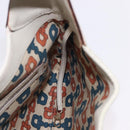 GUCCI GG Canvas Guccissima Shoulder Bag Leather White Gold 145781 Auth fm5430-17