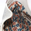 GUCCI GG Canvas Guccissima Shoulder Bag Leather White Gold 145781 Auth fm5430-18