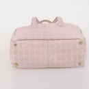 CHANEL New Travel Line Tote Bag Nylon 2 Set Black Pink CC Auth fm5434-15