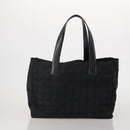 CHANEL New Travel Line Tote Bag Nylon 2 Set Black Pink CC Auth fm5434-2