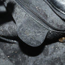 GUCCI Bamboo Backpack Leather Black Gold 003 2855 0043 Auth fm5435-23