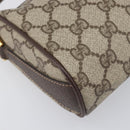 GUCCI GG Supreme Web Sherry Line Bag PVC Beige Gold 89 02 018 Auth fm5436-14