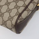 GUCCI GG Supreme Web Sherry Line Bag PVC Beige Gold 89 02 018 Auth fm5436-15