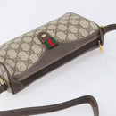 GUCCI GG Supreme Web Sherry Line Bag PVC Beige Gold 89 02 018 Auth fm5436-6