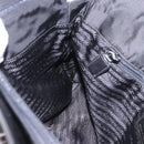 PRADA Chain Shoulder Bag Nylon Black Silver Auth fm5438-20