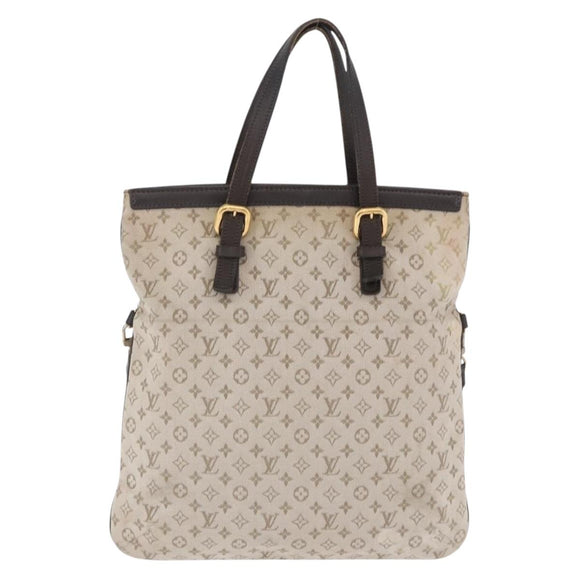LOUIS VUITTON Monogram Mini Francoise Tote Bag 2way Khaki M92209 LV Auth fm5439