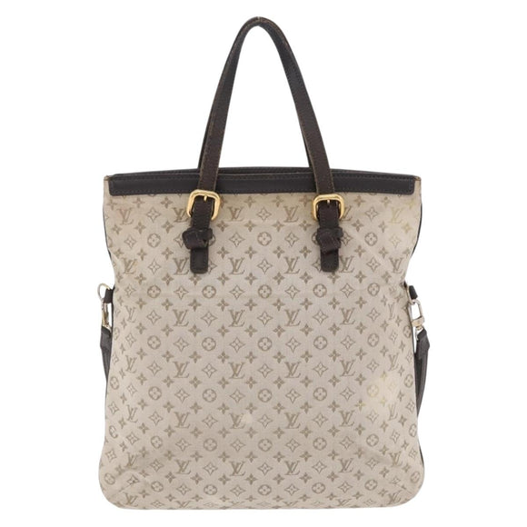 LOUIS VUITTON Monogram Mini Francoise Tote Bag 2way Khaki M92209 LV Auth fm5439
