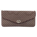 Christian Dior Trotter Canvas Chain Shoulder Bag Red Gold Auth fm5440-13