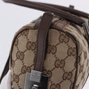 GUCCI GG Canvas Hand Bag Beige Silver 30458 Auth fm5441-15