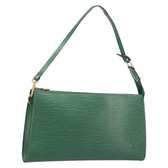 LOUIS VUITTON Epi Pochette Accessoires Pouch Green M52984 LV Auth fm5443