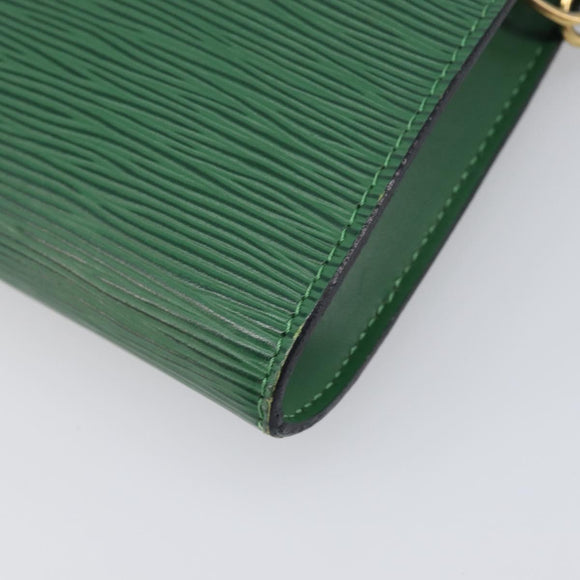 LOUIS VUITTON Epi Pochette Accessoires Pouch Green M52984 LV Auth fm5443