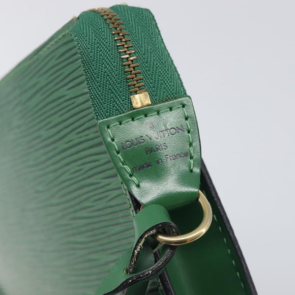 LOUIS VUITTON Epi Pochette Accessoires Pouch Green M52984 LV Auth fm5443