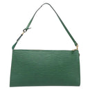 LOUIS VUITTON Epi Pochette Accessoires Pouch Green M52984 LV Auth fm5443-2