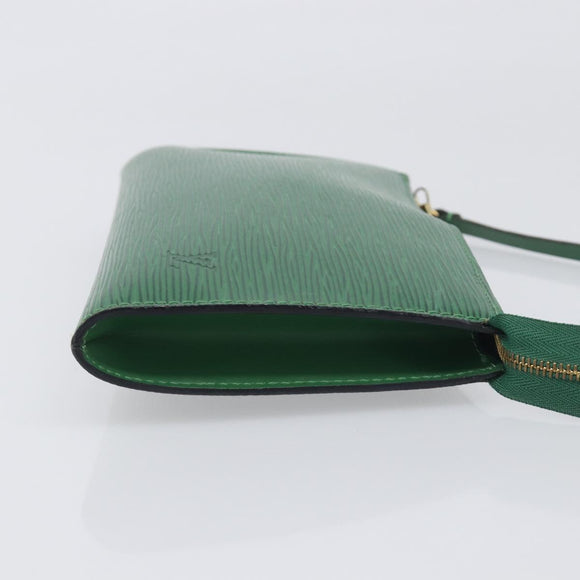LOUIS VUITTON Epi Pochette Accessoires Pouch Green M52984 LV Auth fm5443