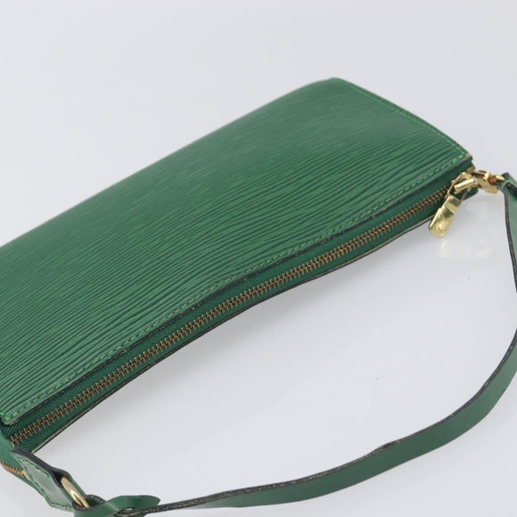 LOUIS VUITTON Epi Pochette Accessoires Pouch Green M52984 LV Auth fm5443