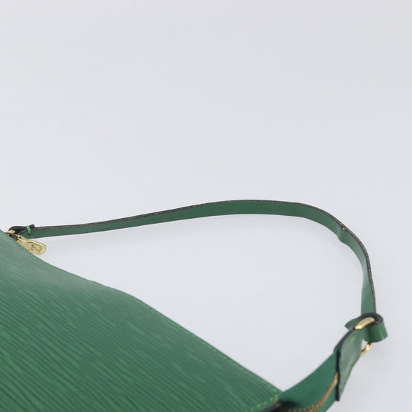 LOUIS VUITTON Epi Pochette Accessoires Pouch Green M52984 LV Auth fm5443