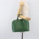 LOUIS VUITTON Epi Alma Hand Bag Borneo Green M52144 LV Auth fm5444-21
