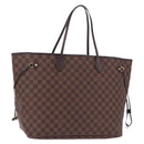 LOUIS VUITTON Damier Ebene Neverfull GM Tote Bag N51106 LV Auth fm5448V-1