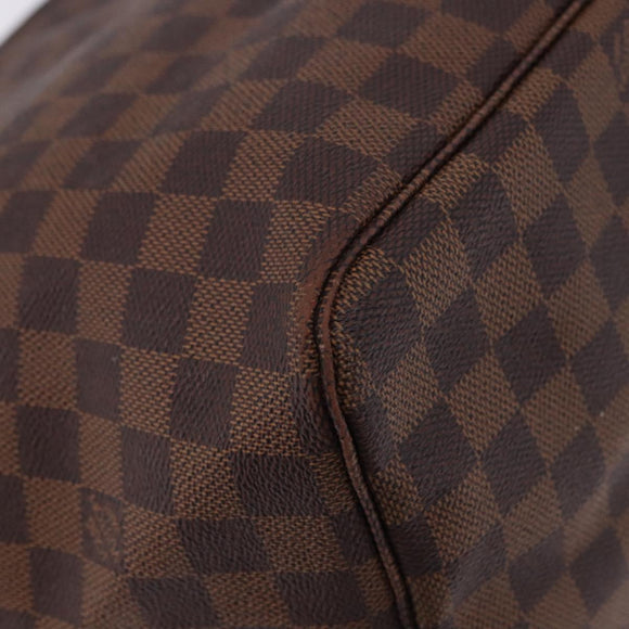 LOUIS VUITTON Damier Ebene Neverfull GM Tote Bag N51106 LV Auth fm5448V